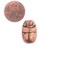 The Bead Chest Pharaonic Copper Scarab Bead 20x14mm Middle East Unusual Large Hole